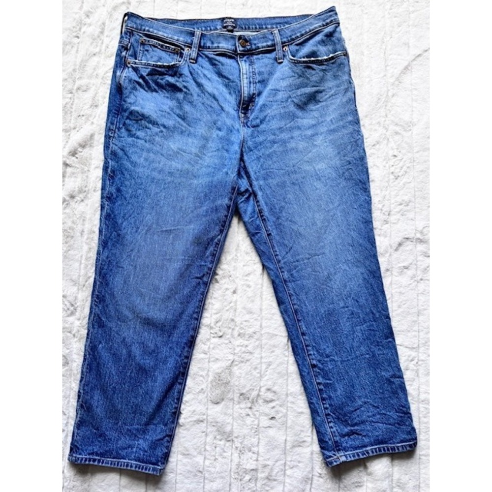 J.Crew Slim Boyfriend Jeans Medium Wash Blue Denim Size 34